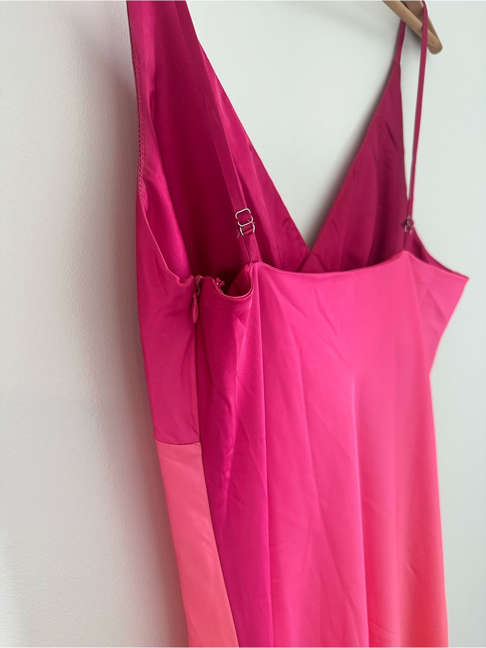 12th Tribe Gradient Slip Dress in Hot Pink and Orange - Picture 5 of 6